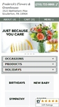 Mobile Screenshot of fredericksflowers.com